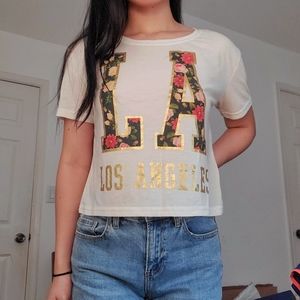Cropped graphic tee